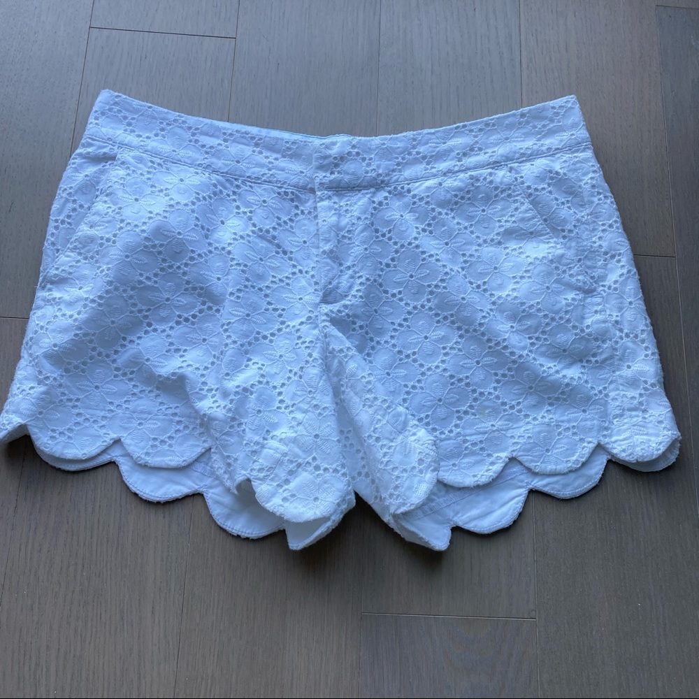 Lilly Pulitzer White Eyelet Buttercup Shorts
